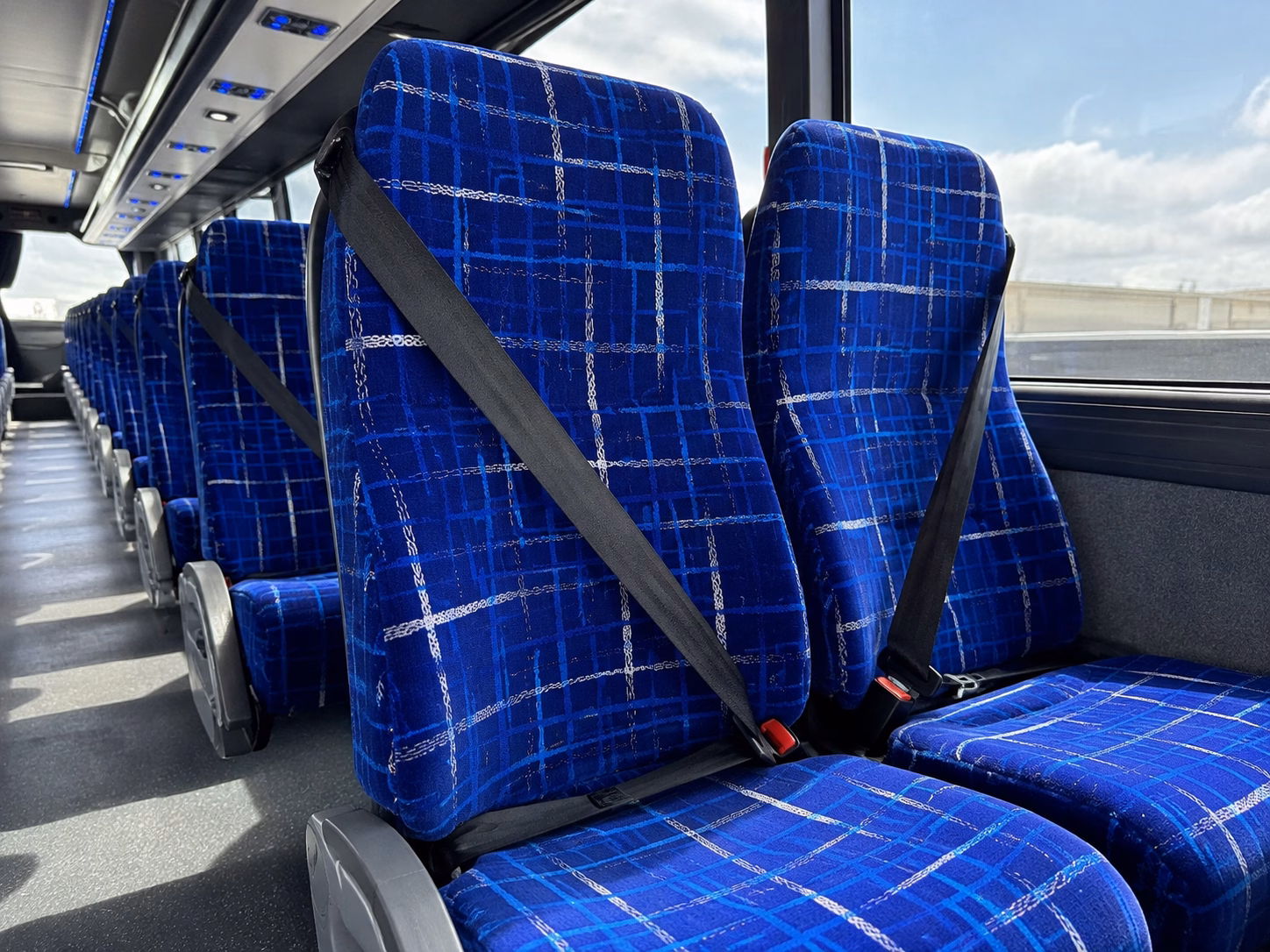 newport beach school event transportation onboard seating