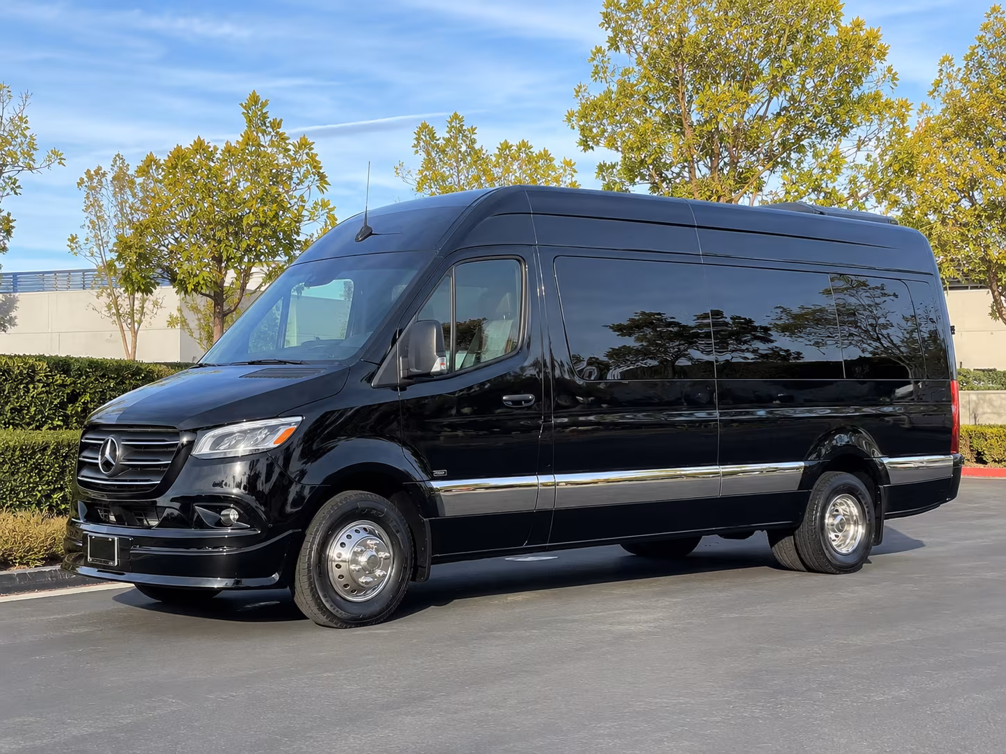 sprinter vans for vip style newport beach prom arrivals